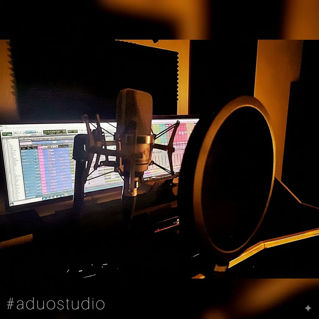Sesión de grabación en A Dúo Studio Lima - Estudio profesional de música